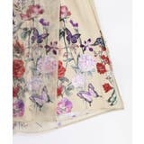花柄シフォン×花柄生地 3D風パンツ | ScoLar | 詳細画像13 