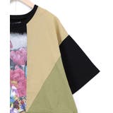楽器×お花のブローチ柄 アシメ配色切替チュニック | ScoLar | 詳細画像15 