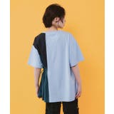 楽器×お花のブローチ柄 アシメ配色切替チュニック | ScoLar | 詳細画像4 