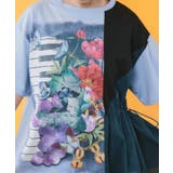 楽器×お花のブローチ柄 アシメ配色切替チュニック | ScoLar | 詳細画像5 