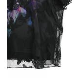 蝶々チュール重ね 花蝶柄Tシャツ | ScoLar | 詳細画像6 