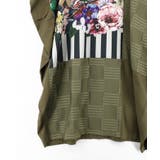 花咲く海辺の街並み柄 アシメドレープワンピース | ScoLar | 詳細画像15