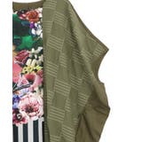 花咲く海辺の街並み柄 アシメドレープワンピース | ScoLar | 詳細画像16