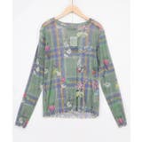 カーキ | 2柄展開 お花orチェック柄 ラメチュールインナー | ScoLar