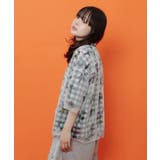 お花とフルーツ柄 チュール重ねチェックシャツ | ScoLar | 詳細画像10