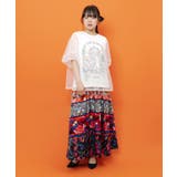 チュール&彫像柄タンク SETトップス | ScoLar | 詳細画像1
