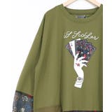 エース柄 天竺×シフォン×ナイロン 切替ワンピース | ScoLar | 詳細画像11