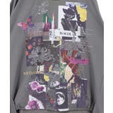 アートコラージュ柄 天竺×レースTシャツ | ScoLar | 詳細画像8