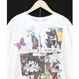 アートコラージュ柄 天竺×レースTシャツ | ScoLar | 詳細画像11