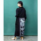 スカーフ柄巻きスカート付き 3wayシャツワンピ | ScoLar | 詳細画像3