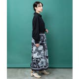 スカーフ柄巻きスカート付き 3wayシャツワンピ | ScoLar | 詳細画像4