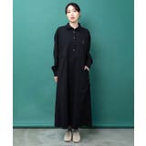 スカーフ柄巻きスカート付き 3wayシャツワンピ | ScoLar | 詳細画像7