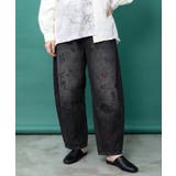 アンティーク柄 デニムor綿ツイル バレルパンツ | ScoLar | 詳細画像10 