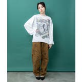 アンティーク柄 デニムor綿ツイル バレルパンツ | ScoLar | 詳細画像1 