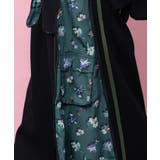 花柄切替 ジャージ風ワイドパンツ | ScoLar | 詳細画像8 