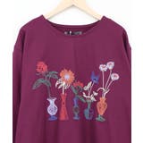 花瓶の花刺繍 袖レース付きプルオーバー | ScoLar | 詳細画像10