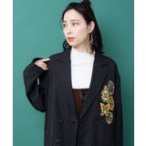 チェス柄袖レース付き ハイネックシャーリングTシャツ | ScoLar | 詳細画像7