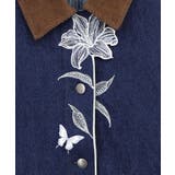 デニム×コーデュロイ 花刺繍配色ジャケット | ScoLar | 詳細画像12