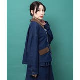 デニム×コーデュロイ 花刺繍配色ジャケット | ScoLar | 詳細画像5