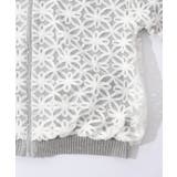 花柄チュール重ねニットブルゾン | ScoLar | 詳細画像15 