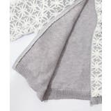 花柄チュール重ねニットブルゾン | ScoLar | 詳細画像16 