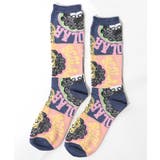 ブルー | スカラーポップ柄ソックス | ScoLar