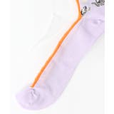 スカラー花柄切替テグスソックス | ScoLar | 詳細画像9 