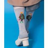 グレー | スカラー犬の散歩柄ソックス | ScoLar