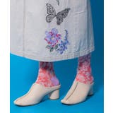 パープル | スカラーフロートきのこ柄ソックス | ScoLar