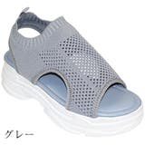 メッシュデザイン厚底スポーツサンダル カジュアル 外反母趾 | Scramble | 詳細画像4