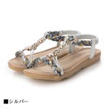 花モチーフビジューリゾートサンダル 花柄 フラット | Scramble | 詳細画像4 