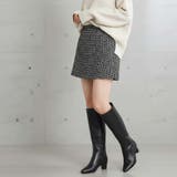 ブラック | すらり脚長見せ！ ポインテッドトゥ チャンキーヒール | Scramble