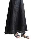 グレー | アンクルゴム付きローウエッジサンダル カジュアル ふわもちクッション | Scramble