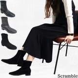 スクエアトゥストレッチショートブーツ | Scramble | 詳細画像1 