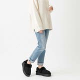 ブラック | 厚底ムートンシューズ | Scramble