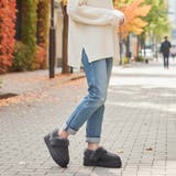 グレー | 厚底ムートンシューズ | Scramble