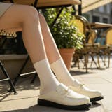 アイボリー | 【2026春夏新作】ビット付き厚底ローファーミュール | Scramble