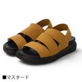 足に吸い付くフィット感。幅広ゴムベルトのストレッチサンダル | Scramble | 詳細画像4 