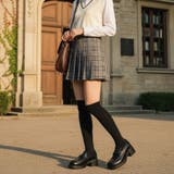 ブラック/PU | 【2026春夏新作】ボリュームソール・クロスローファー | Scramble