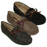 中敷きボアスエードリボンモカシン フラットシューズ ぺたんこ | Scramble | 詳細画像9 