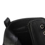 厚底レースアップショートブーツ マニッシュ 韓国ファッション | Scramble | 詳細画像7 