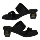 ダブルベルトクリアヒールミュールサンダル | Scramble | 詳細画像5 