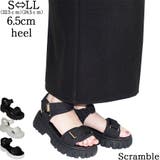 ベルクロトラックソールスポーツサンダル 厚底 カジュアル | Scramble | 詳細画像1