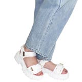 ホワイト | ベルクロトラックソールスポーツサンダル 厚底 カジュアル | Scramble