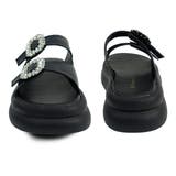 厚底ダブルベルトビジューバックルサンダル | Scramble | 詳細画像6 