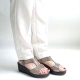 ガンメタ | バックバンドビジューサンダル | Scramble