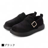 厚底ベルト付きフラットシューズ カジュアル スエード | Scramble | 詳細画像4 