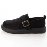 厚底ベルト付きフラットシューズ カジュアル スエード | Scramble | 詳細画像7 