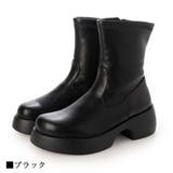 厚底ストレッチショートブーツ | Scramble | 詳細画像3 