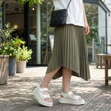 ホワイト | 【歩きやすい 痛くない】厚底ベルクロサンダル レディース | Scramble